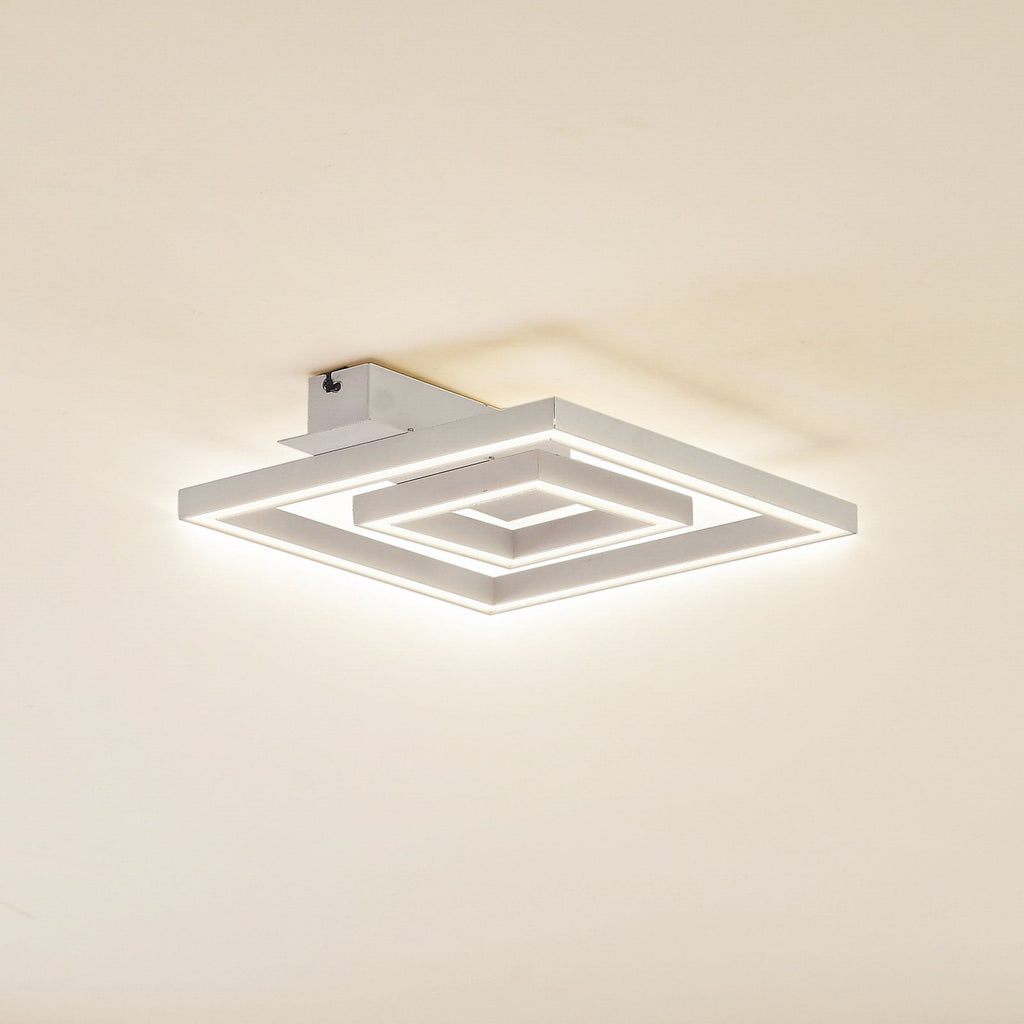 LED taklampe Madamo hvit 30x30 cm 21W varmhvit forfra