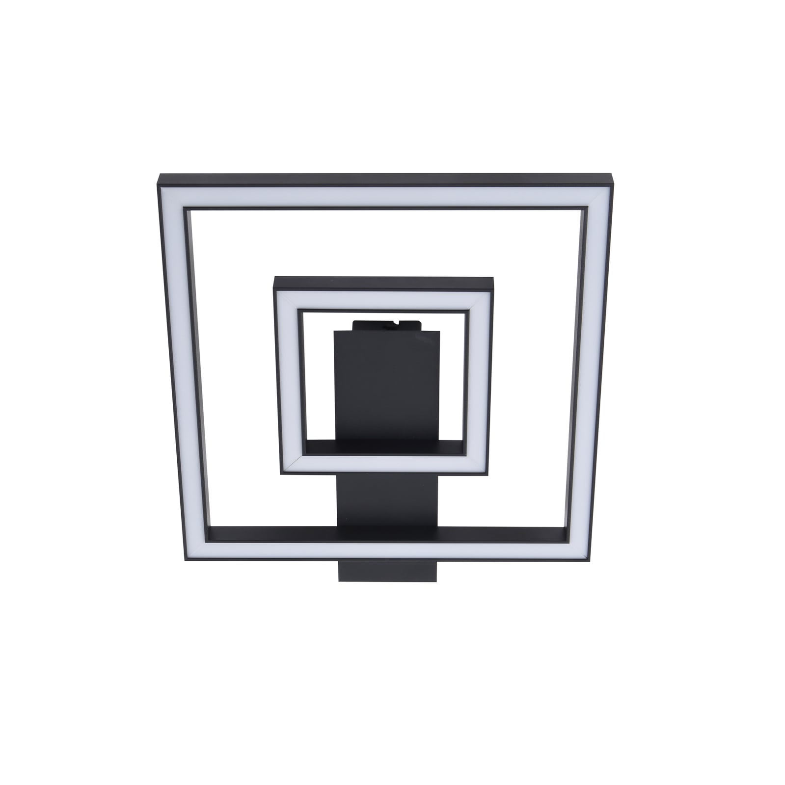 LED taklampe Madamo svart aluminium 30x30 cm montert i rom