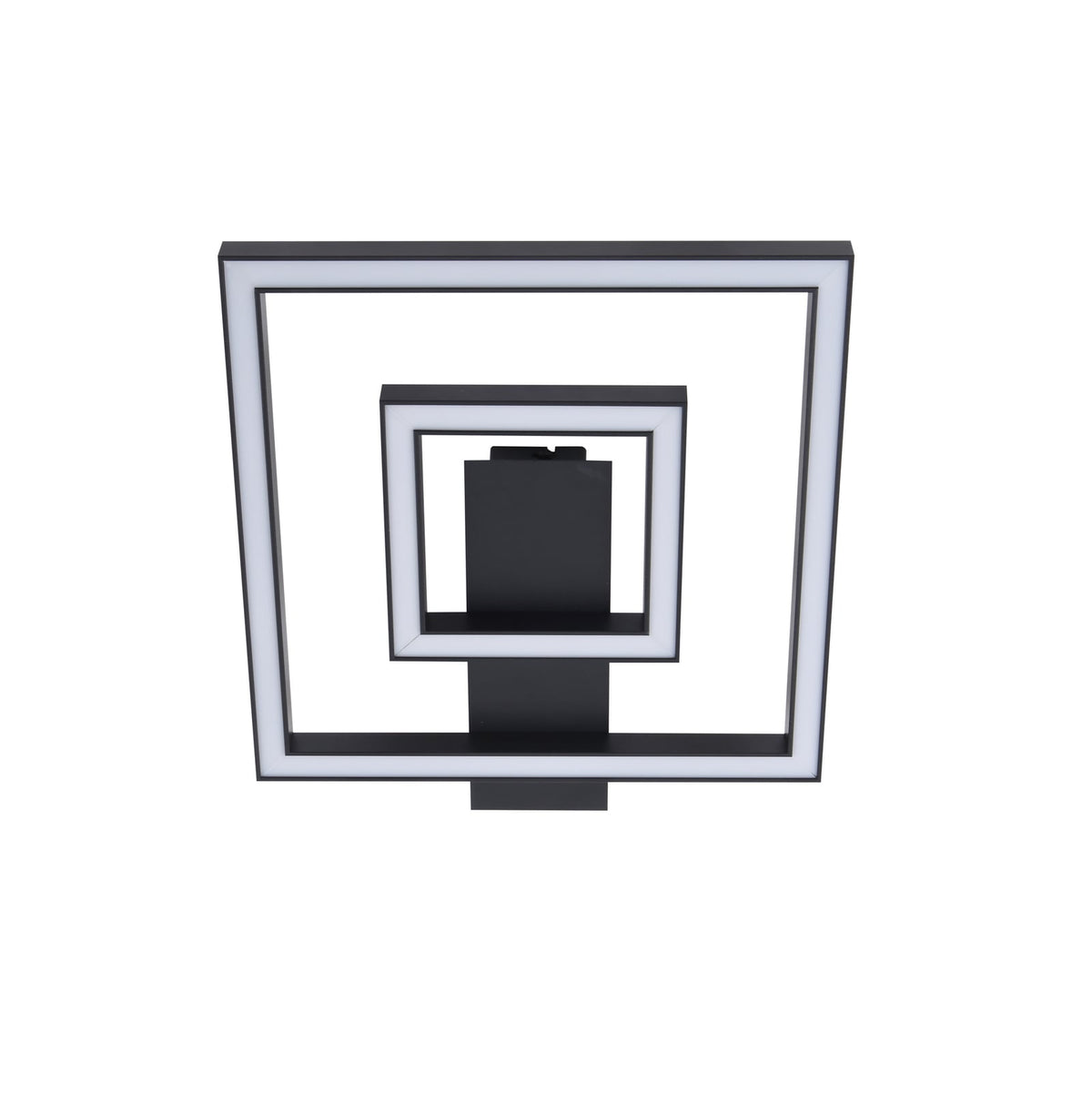 LED taklampe Madamo svart aluminium 30x30 cm montert i rom