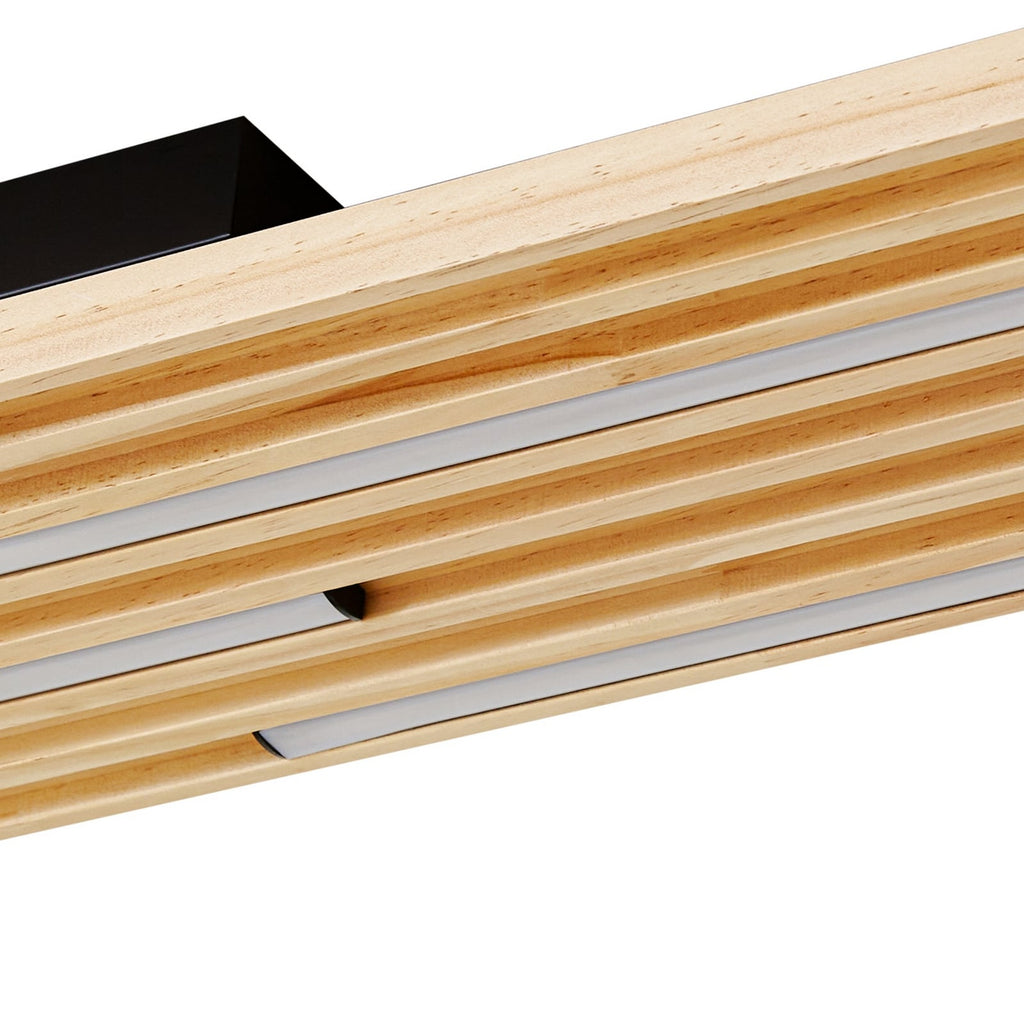 LED taklampe Madero furu 90x20 cm varmhvit 14W monteringsdetalj