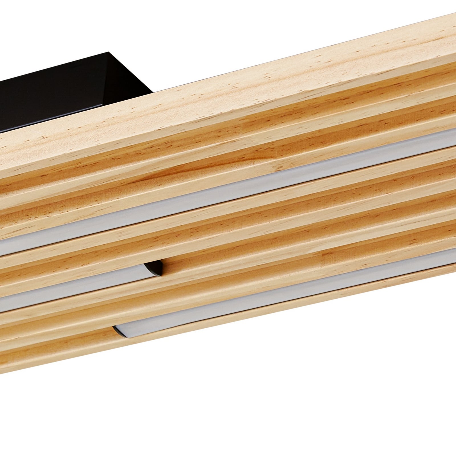 LED taklampe Madero furu 90x20 cm varmhvit 14W monteringsdetalj