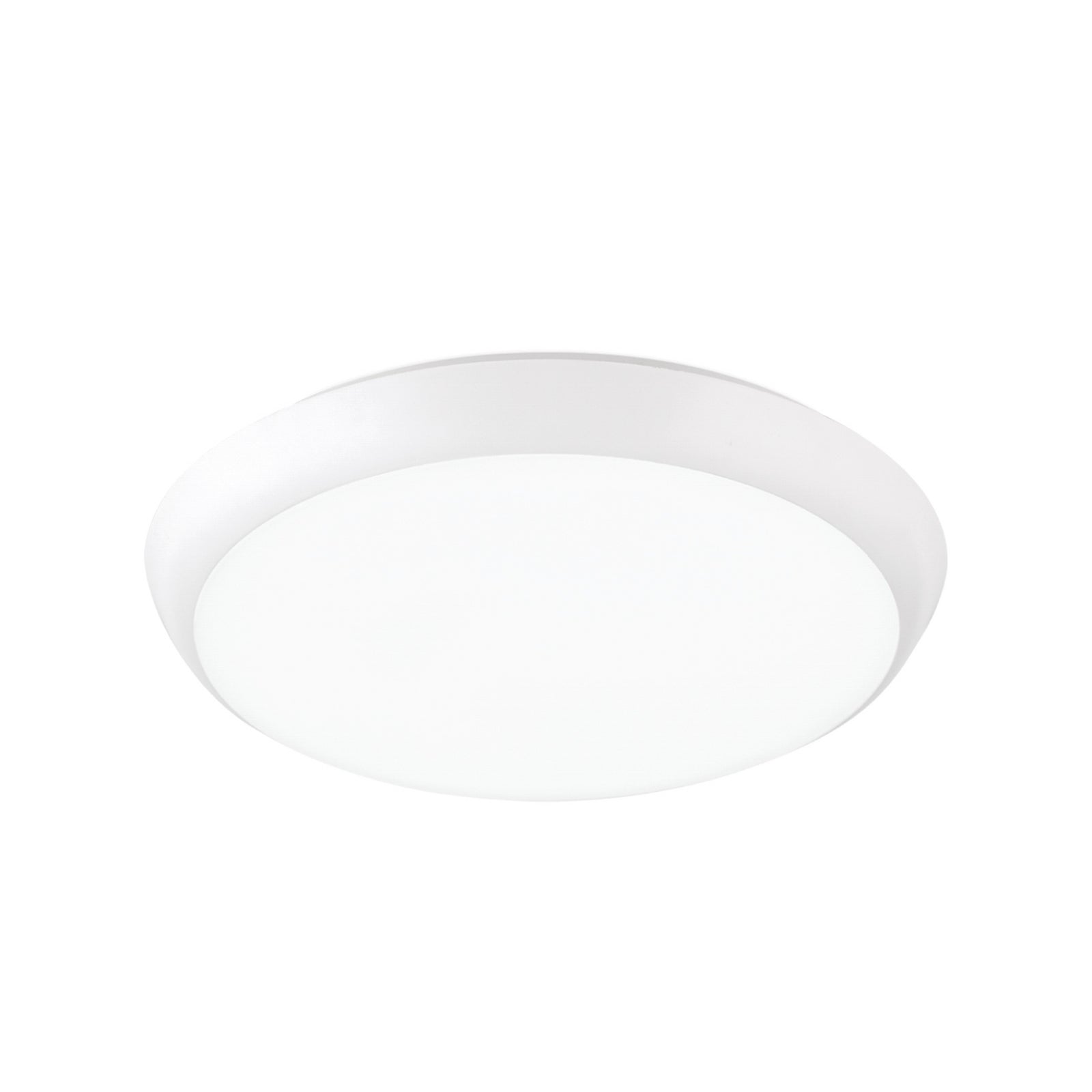 LED taklampe Maggy Ø25 cm hvit CCT IP65 med dekorringer forfra