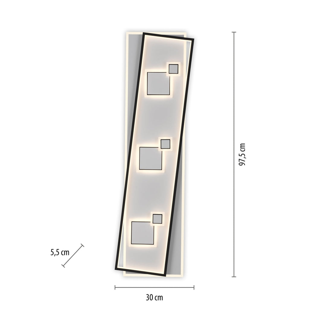 LED taklampe Mailak svart aluminium detalj av materiale