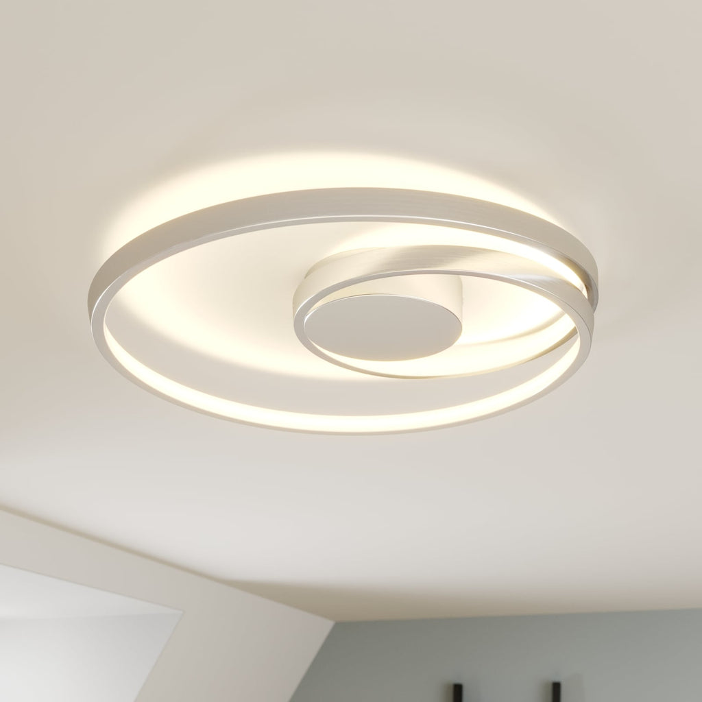 LED taklampe Maire dimbar krom aluminium forfra