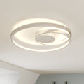 LED taklampe Maire dimbar krom aluminium forfra