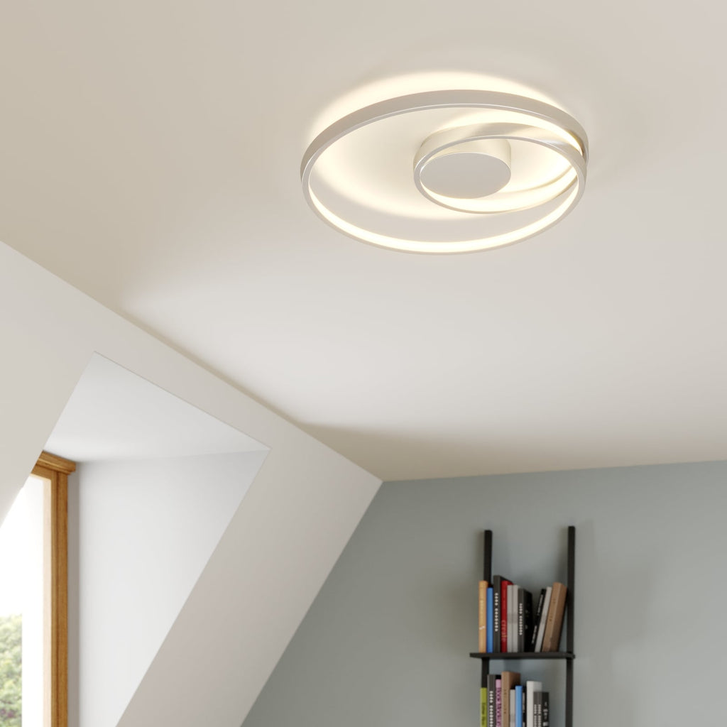 LED taklampe Maire dimbar krom aluminium bakside