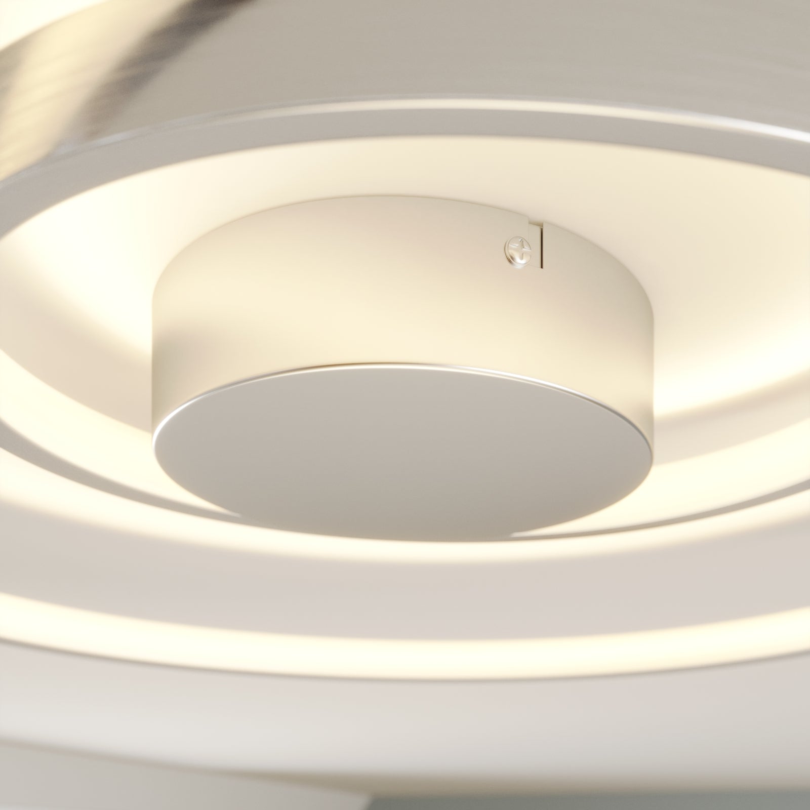 LED taklampe Maire montert i stue