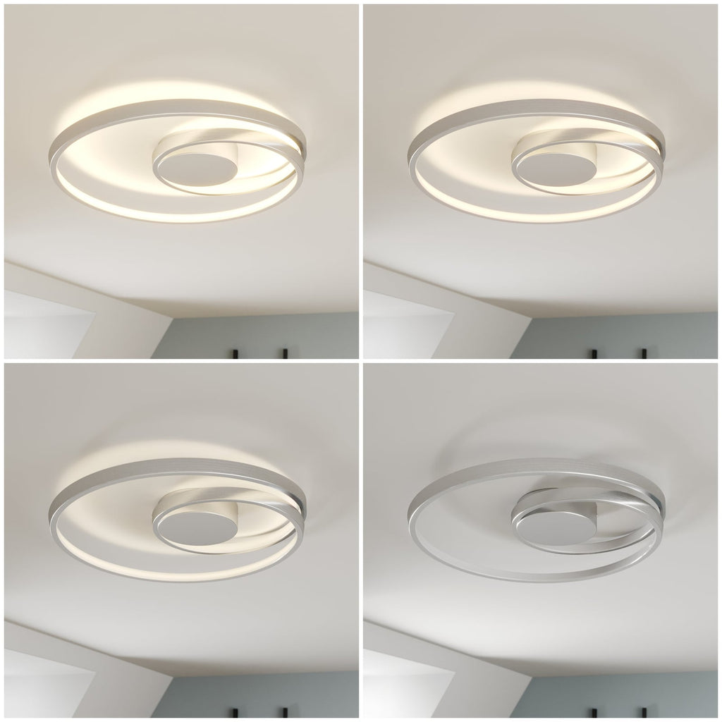 LED taklampe Maire dimbar krom aluminium Ø50 cm 26W - Lucande