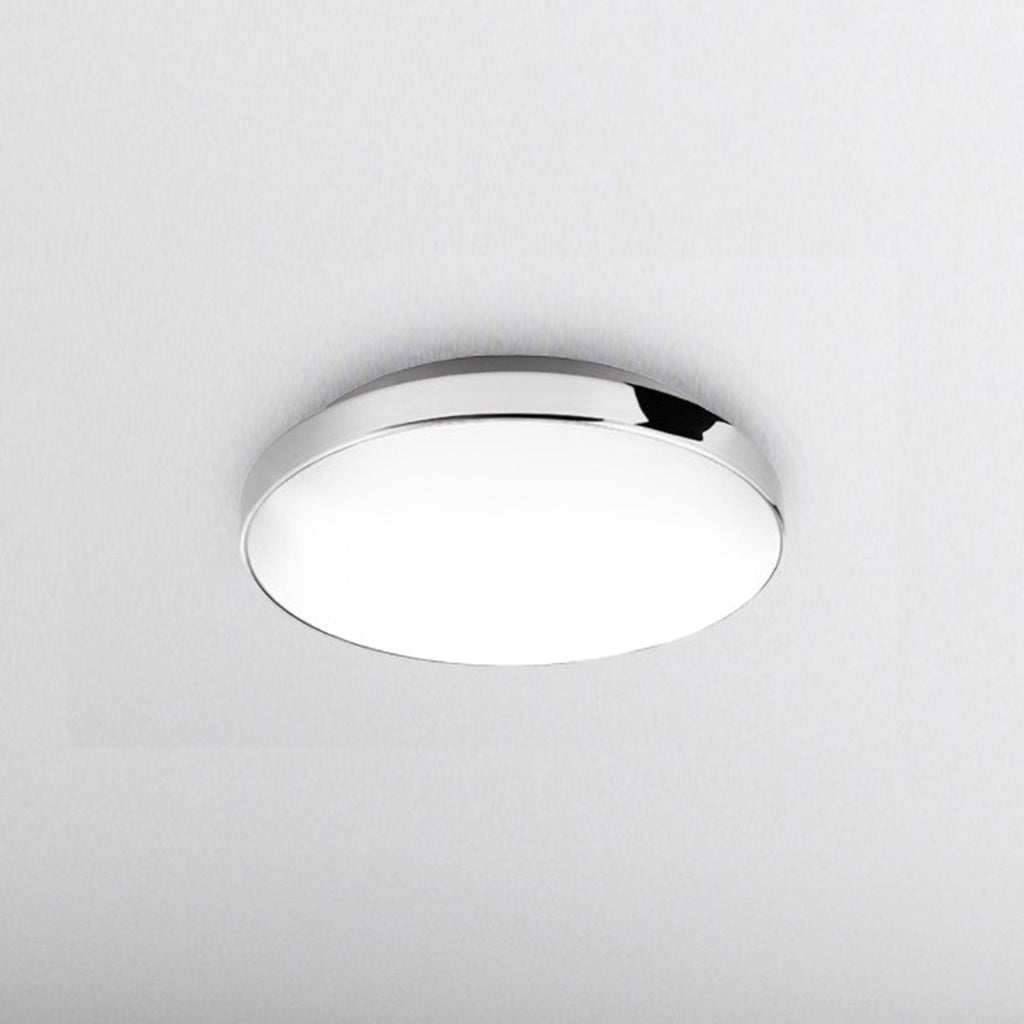 LED taklampe Malbona krom/hvit forfra
