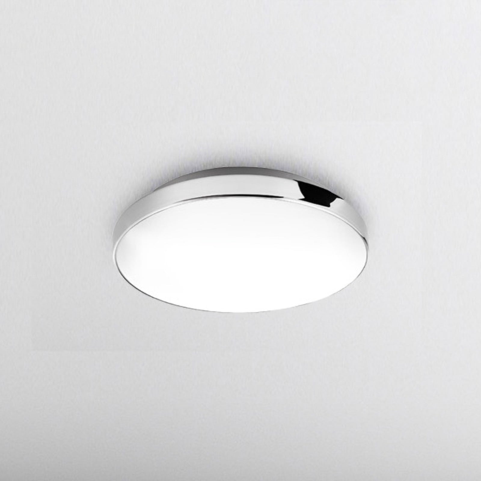 LED taklampe Malbona krom/hvit forfra