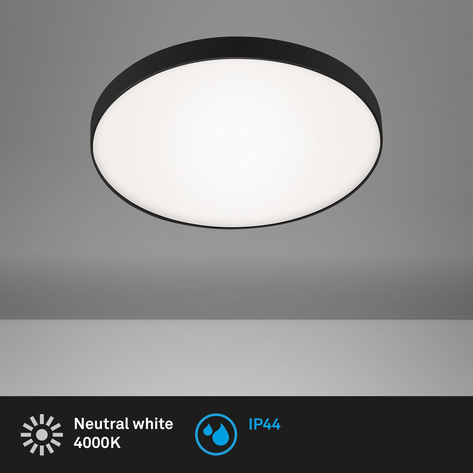 LED taklampe Malbona svart detalj