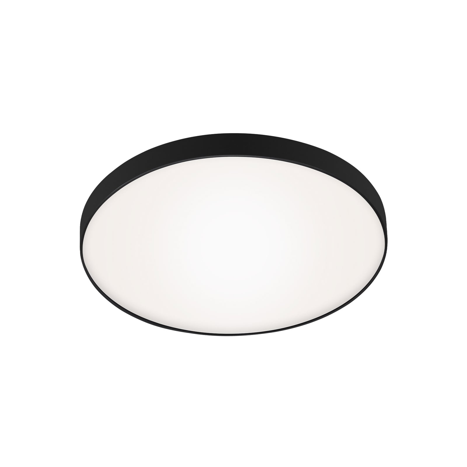 LED taklampe Malbona svart montert i rom