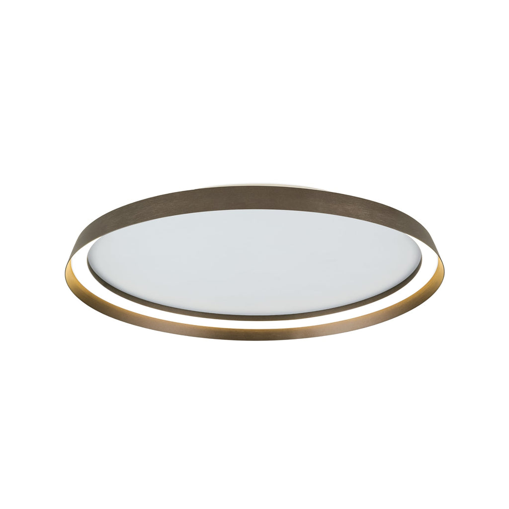 LED taklampe Manta dimbar aluminium bronse Ø60 cm montert