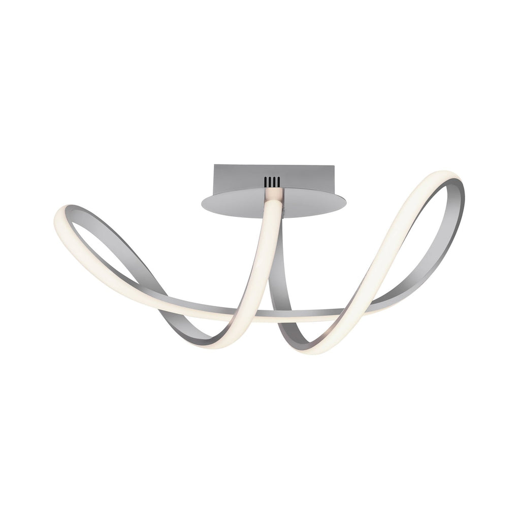 Detalj av LED taklampe Maria dimbar aluminium 61 cm