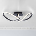 LED taklampe Maria dimbar svart aluminium 61 cm forfra