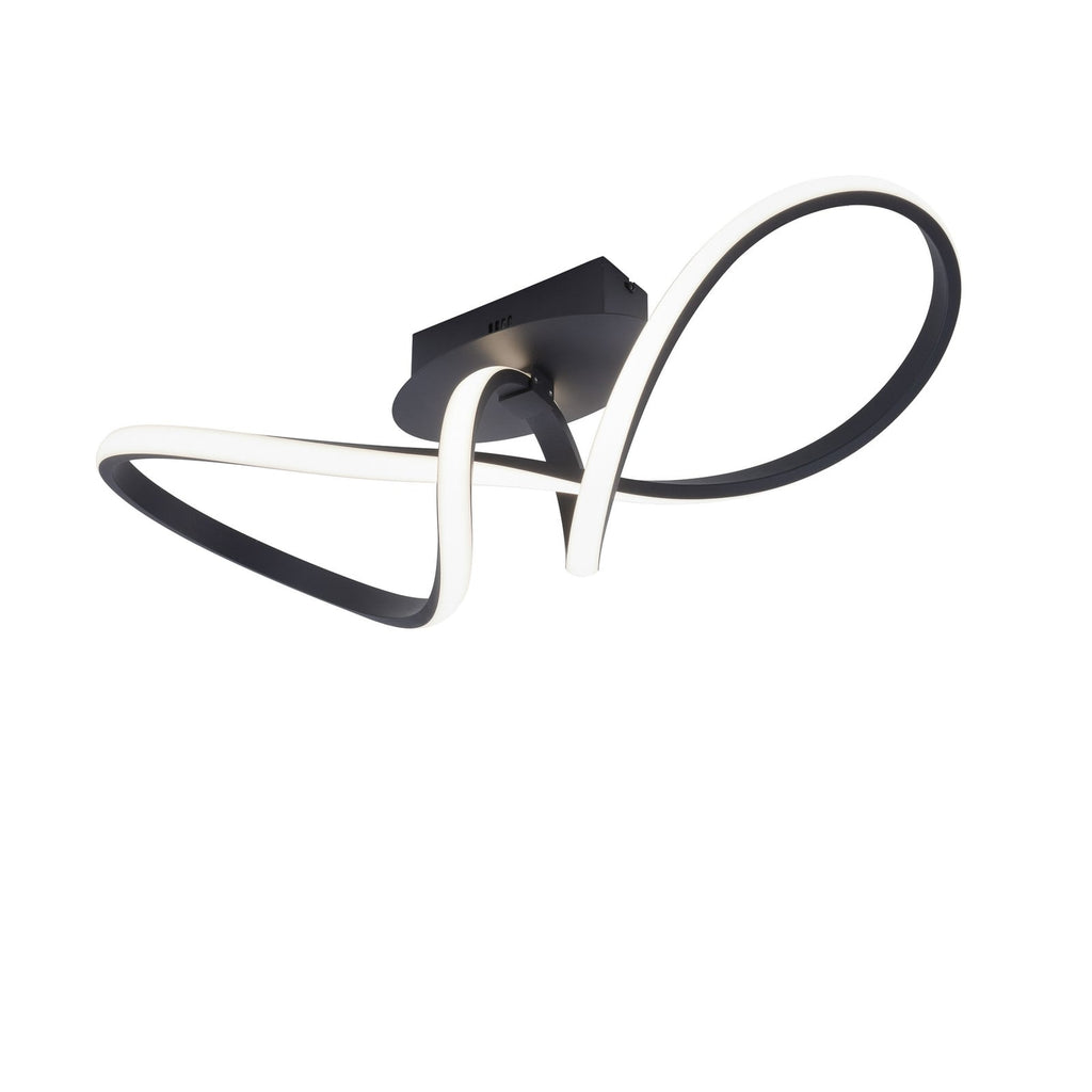 LED taklampe Maria dimbar svart aluminium 61 cm - JUST LIGHT.