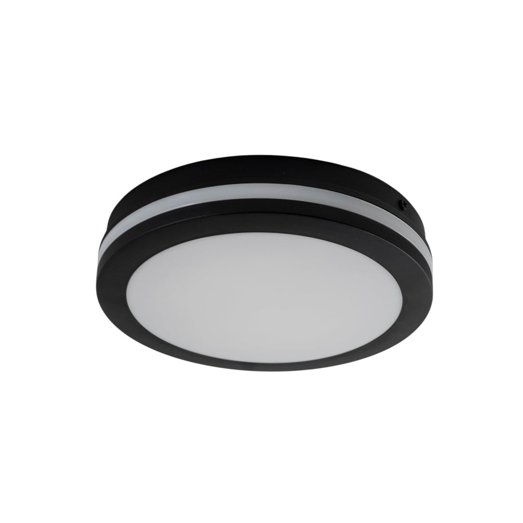 LED taklampe Marlon svart plast sideprofil