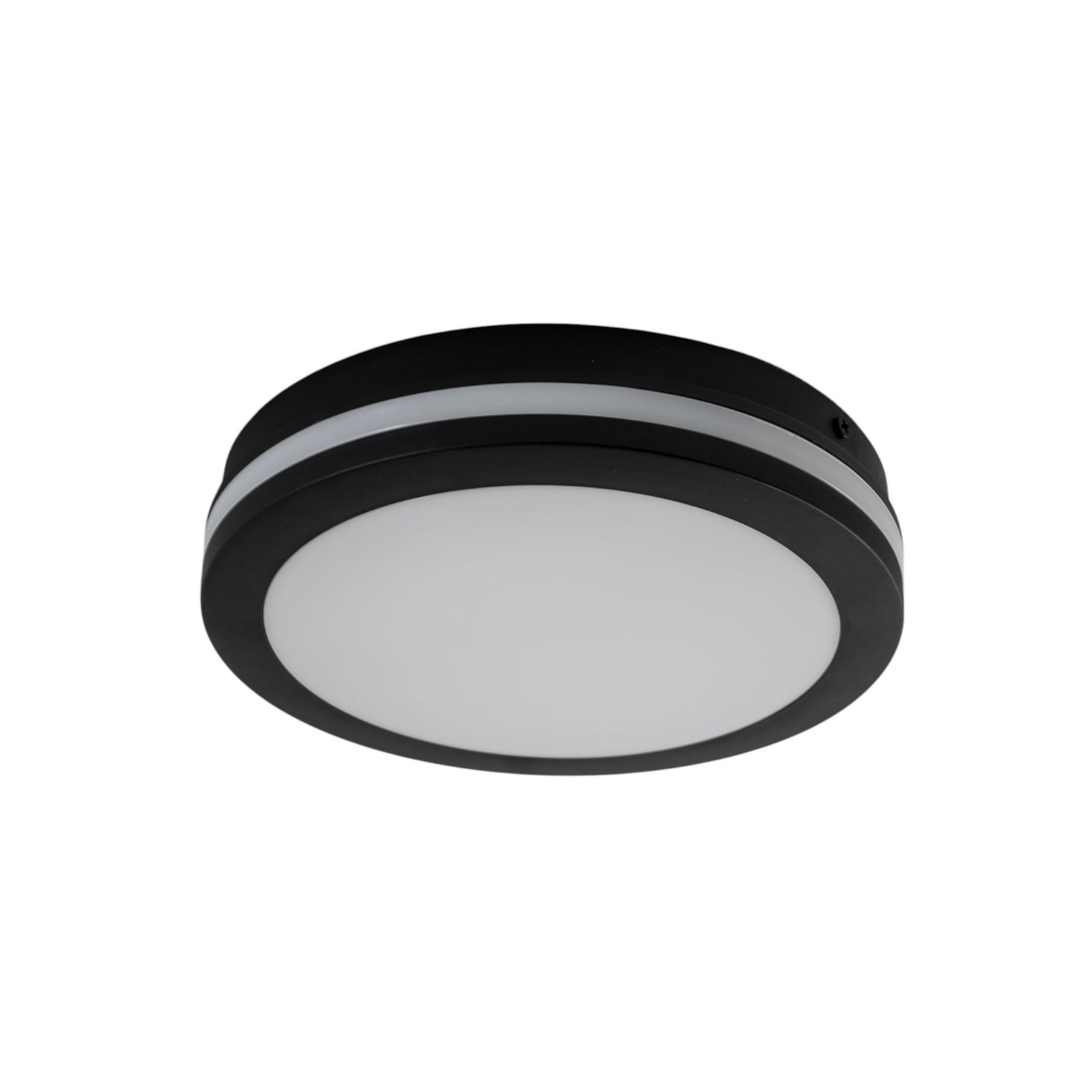 LED taklampe Marlon svart plast sideprofil