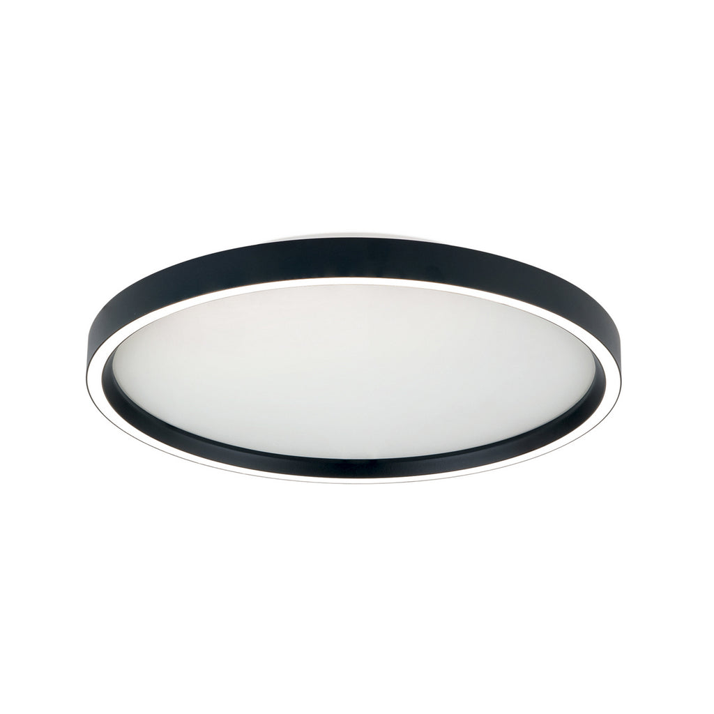 LED taklampe MASCA svart aluminium Ø40 cm CCT dimbar montert i rom