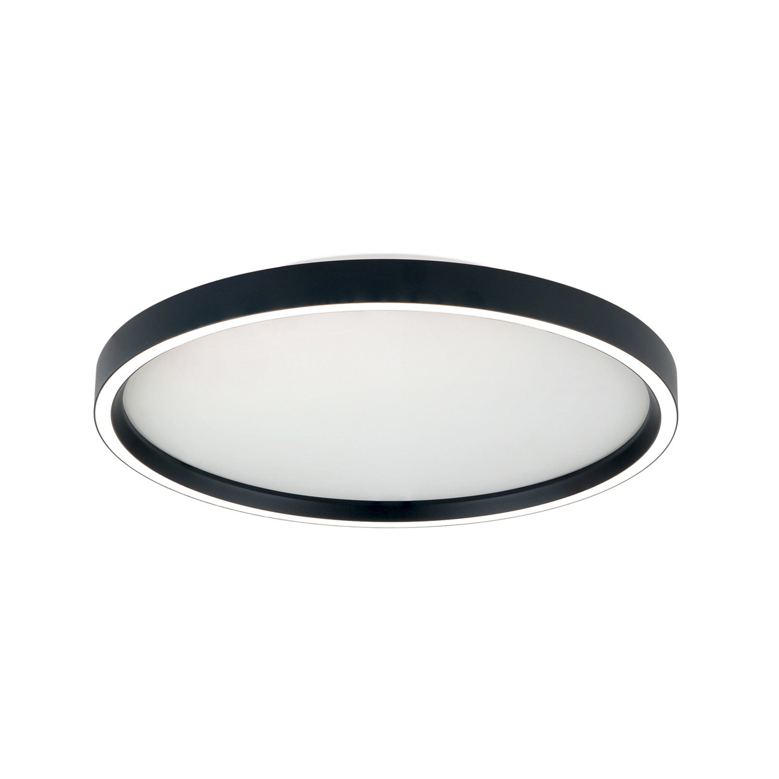 LED taklampe MASCA svart aluminium Ø40 cm CCT dimbar montert i rom