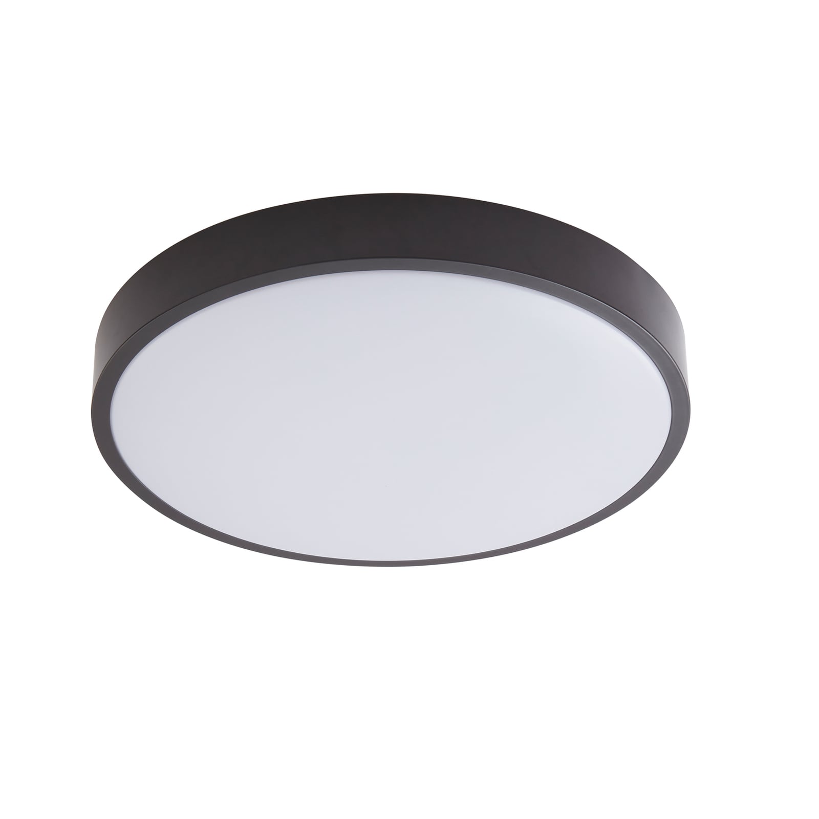 LED taklampe Medon svart metall Ø38 cm IP44 detalj av diffusor