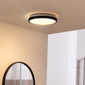 LED taklampe Medon svart plast Ø29 cm IP44 forfra