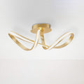LED taklampe Melinda dimbar gull 64 cm forfra