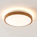 LED taklampe Mendosa rund treoptikk Ø30 cm forfra