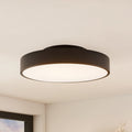 LED taklampe Milada dimbar CCT Ø40 cm svart forfra