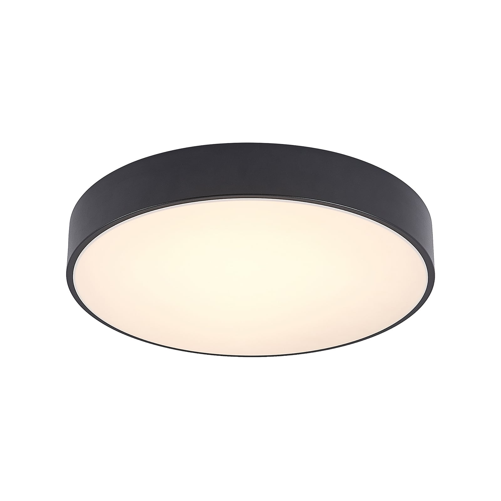Nærbilde av LED taklampe Milada dimbar CCT Ø40 cm svart