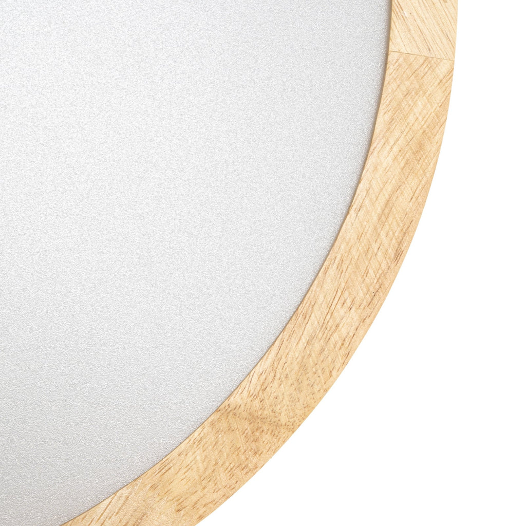 LED taklampe Milada eik CCT dimbar Ø40 cm lysdetalj