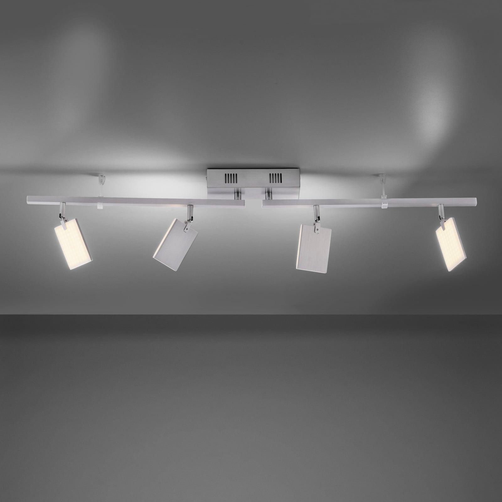 LED taklampe Mira 4-lys CCT dimbar med fjernkontroll 101 cm lyspaneler