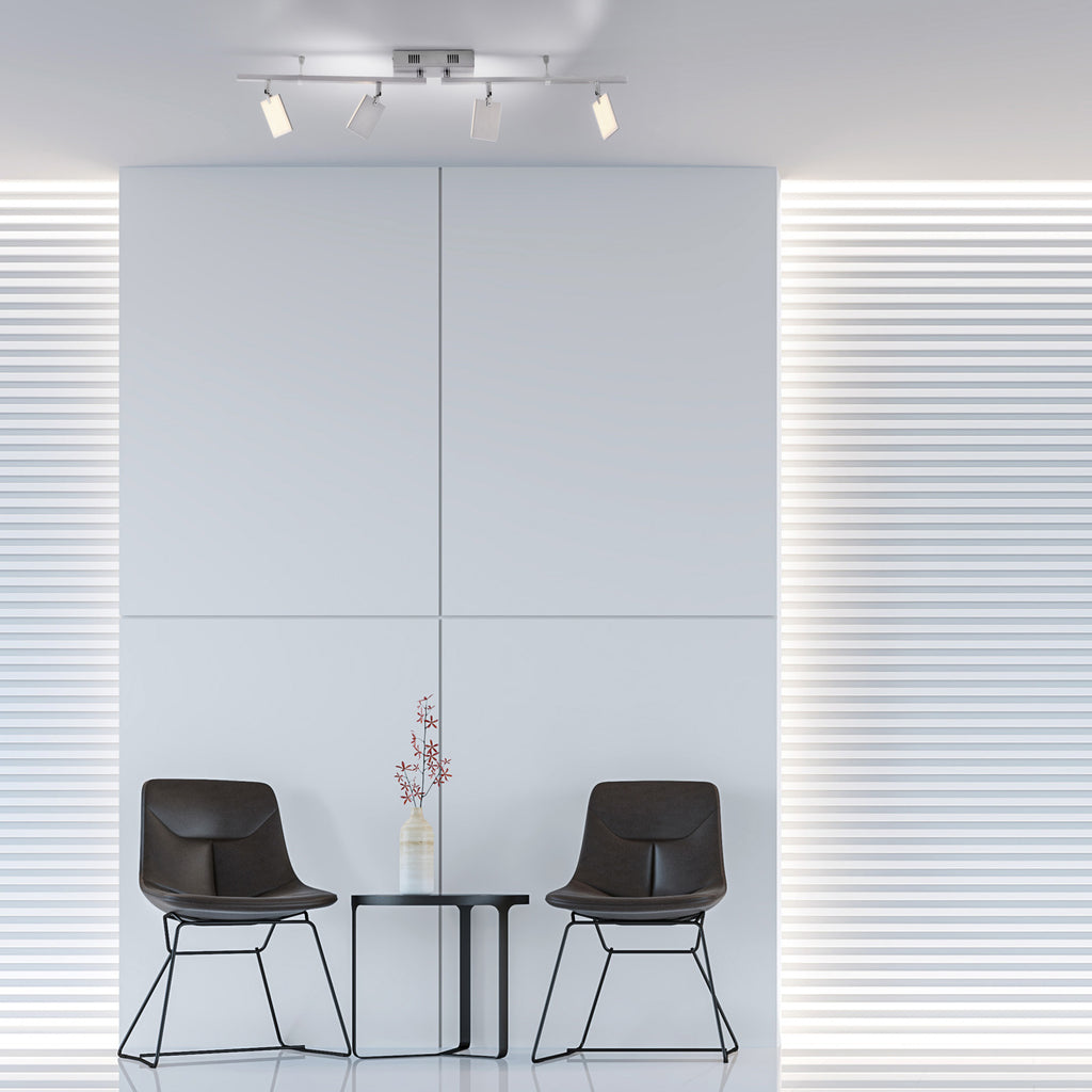 LED taklampe Mira 4-lys CCT dimbar med fjernkontroll 101 cm aluminium og akryl materialer