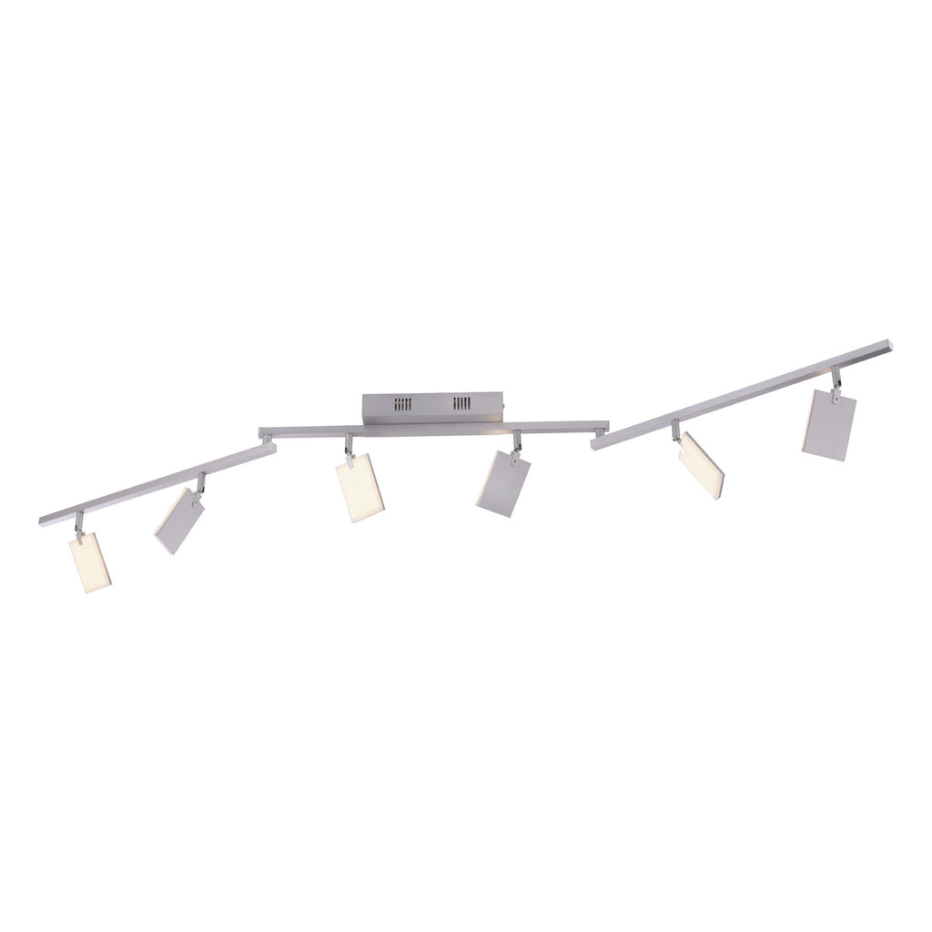 LED taklampe Mira 6-lys dimbar CCT fjernkontroll aluminium bakside