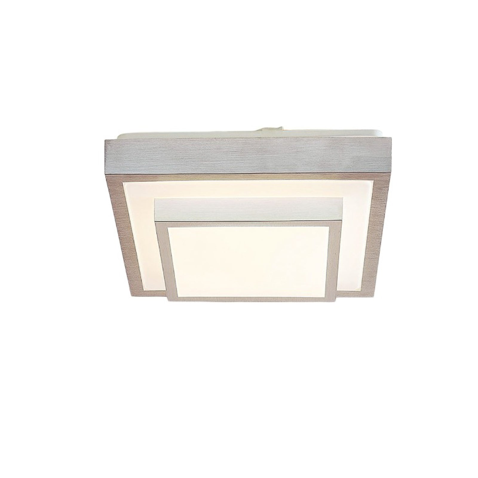 Detalj av LED taklampe Mirco kvadratisk aluminium 32x32 cm 19W