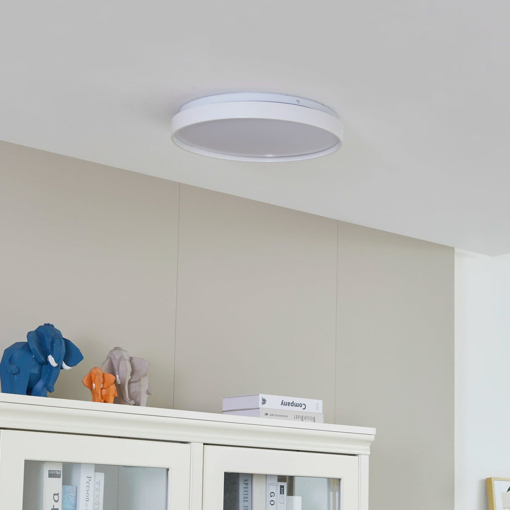 LED taklampe Mirren dimbar RGB CCT Ø38 cm hvit bakside
