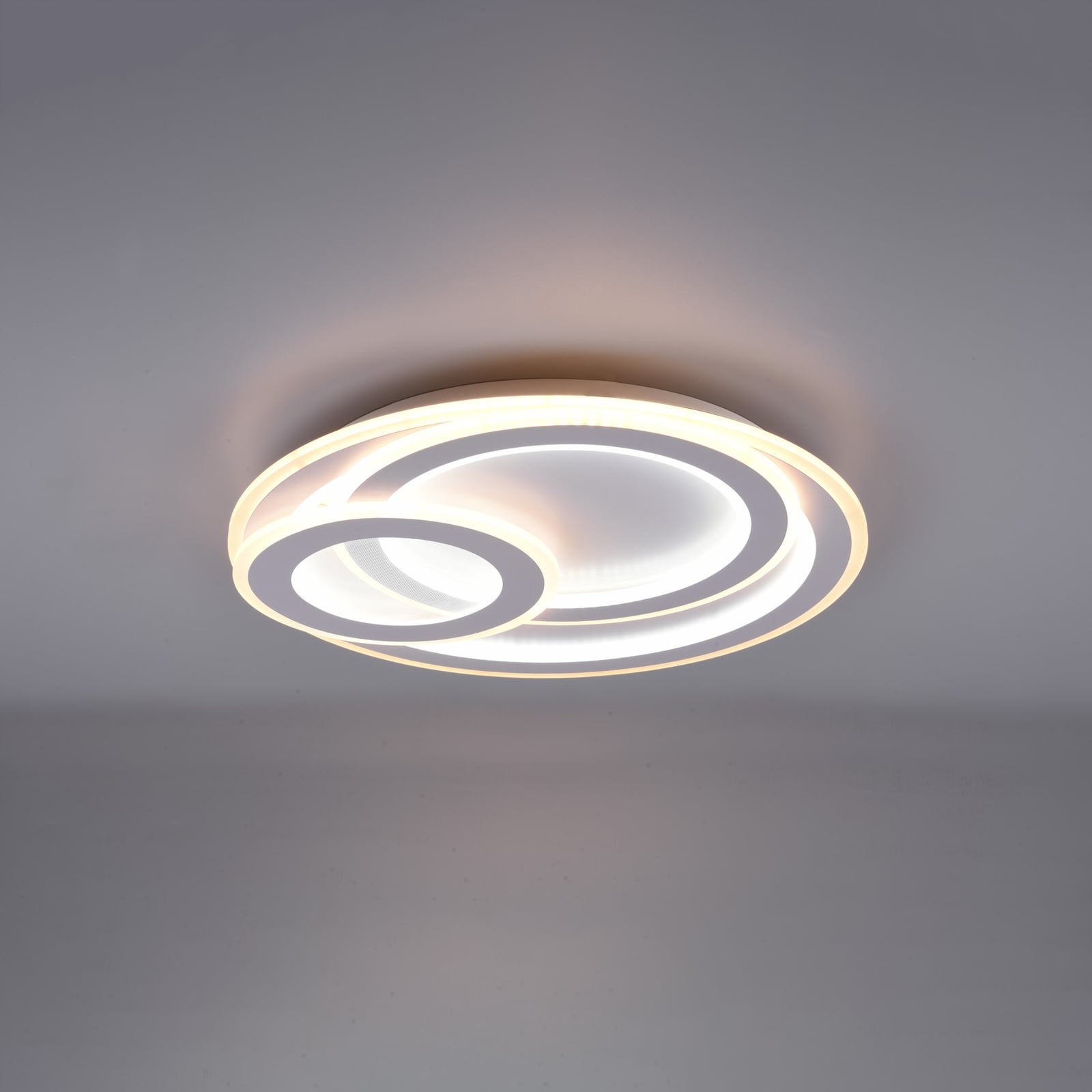 LED taklampe Mita dimbar med fjernkontroll CCT Ø51 cm forfra