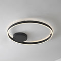 LED taklampe Moise smart dimbar CCT Ø60 cm svart forfra