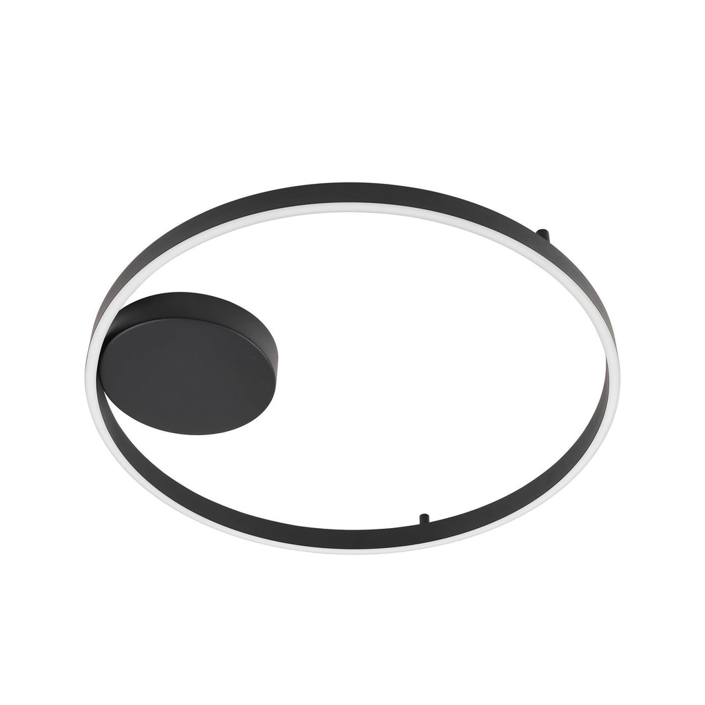 LED taklampe Moise smart dimbar CCT Ø60 cm svart montert