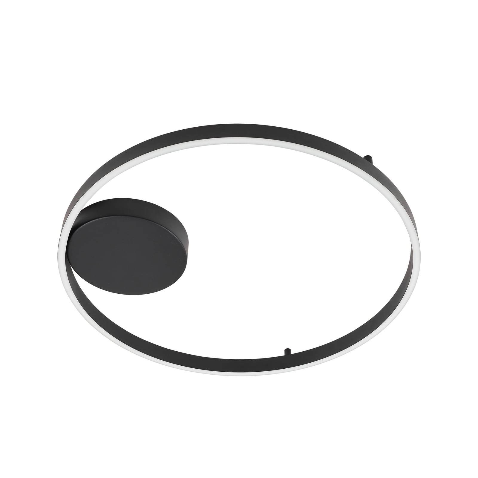 LED taklampe Moise smart dimbar CCT Ø60 cm svart montert
