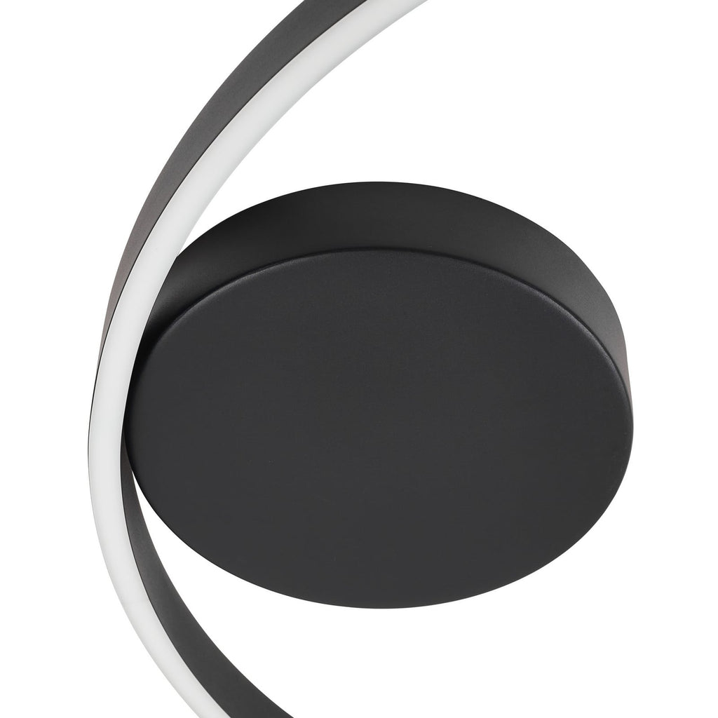 LED taklampe Moise smart dimbar CCT Ø60 cm svart side