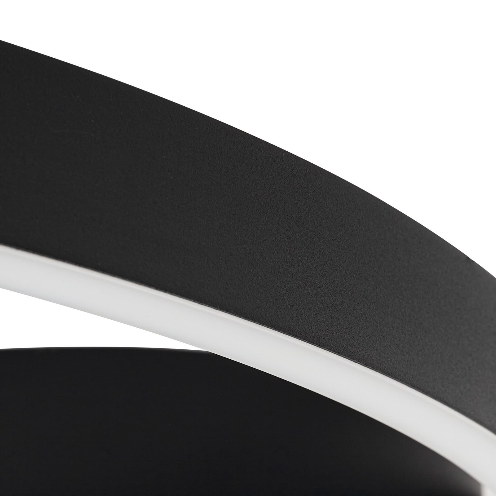 LED taklampe Moise smart dimbar CCT Ø60 cm svart fjernkontroll