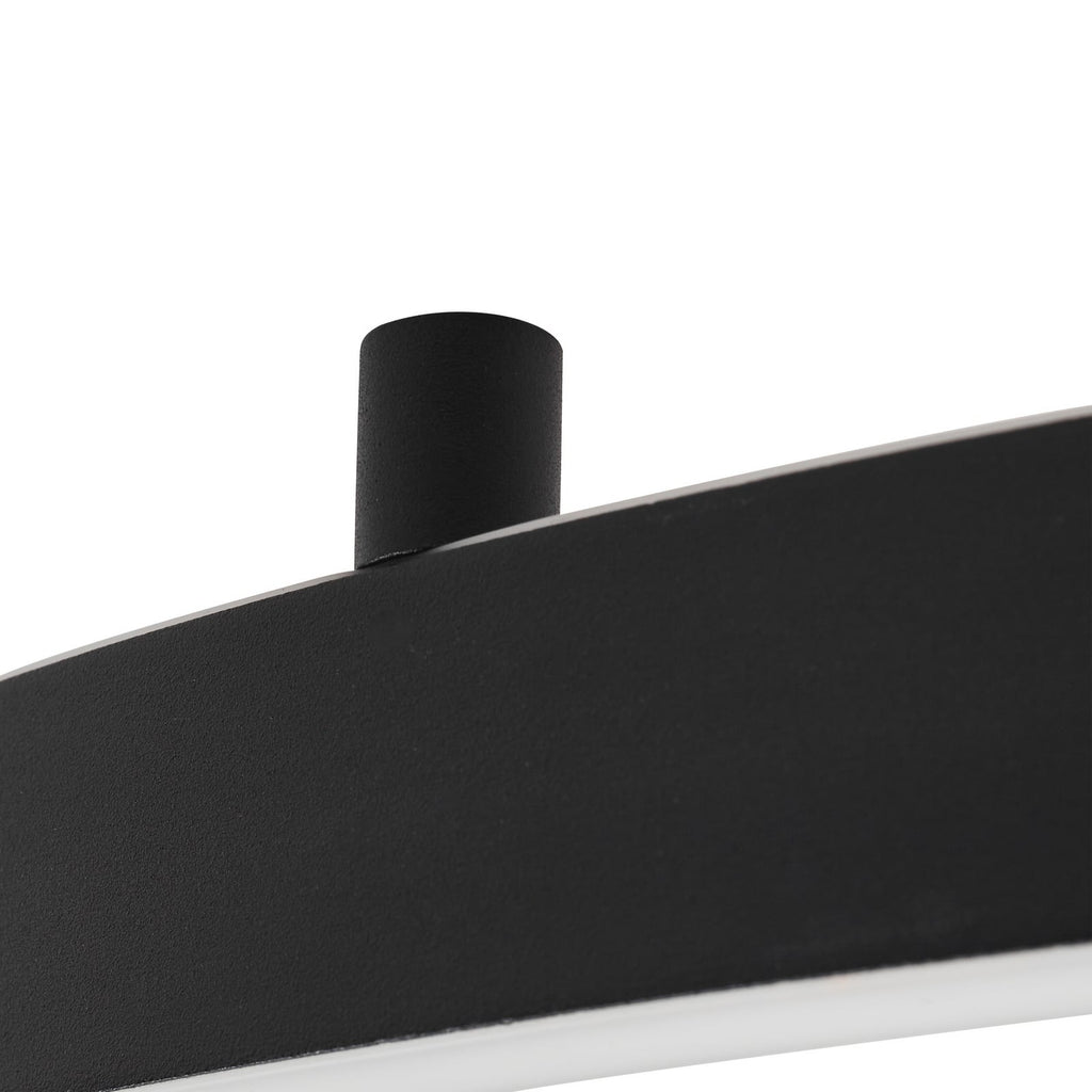 LED taklampe Moise smart dimbar CCT Ø60 cm svart appstyring