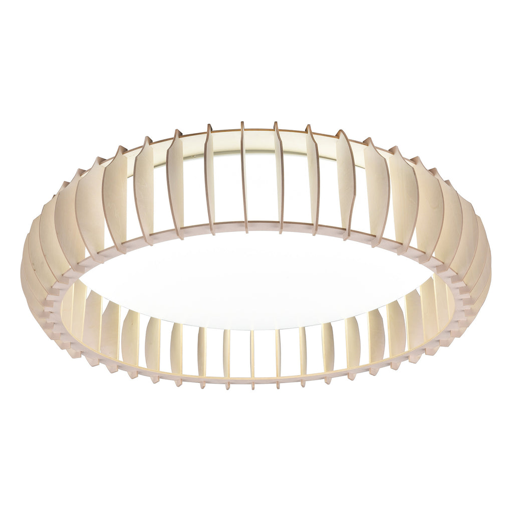 LED taklampe Monte tre/hvit Ø60 cm montert i rom