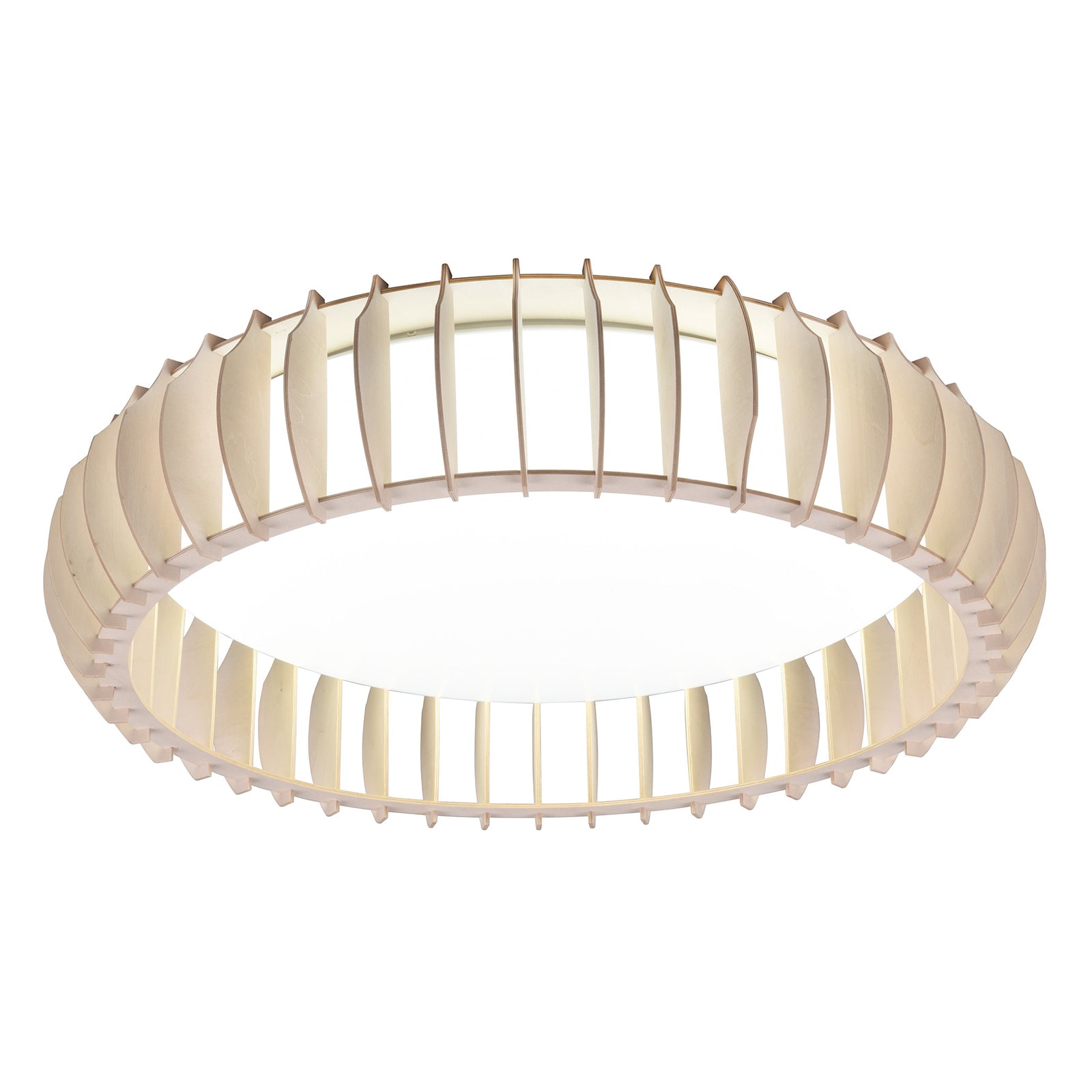 LED taklampe Monte tre/hvit Ø60 cm montert i rom
