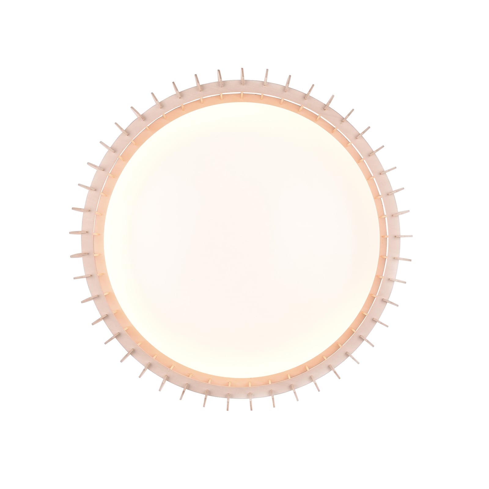 LED taklampe Monte tre/hvit Ø60 cm nærbilde av tre detaljer