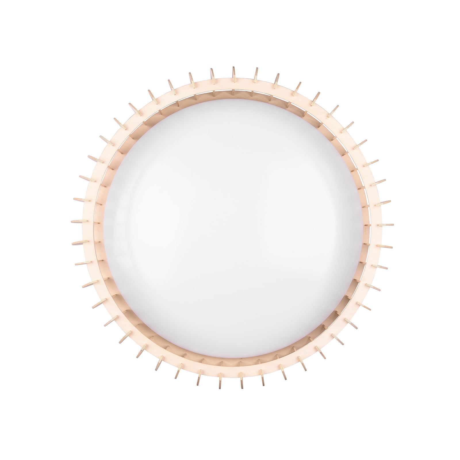 LED taklampe Monte tre/hvit Ø60 cm sideprofil