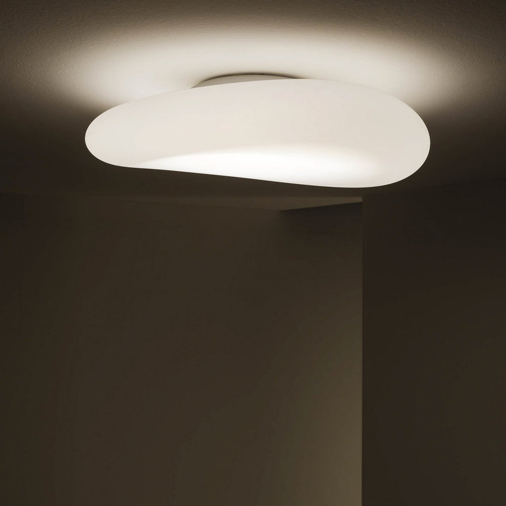 Detalj av LED taklampe Mr. Magoo dimbar Ø76 cm hvit