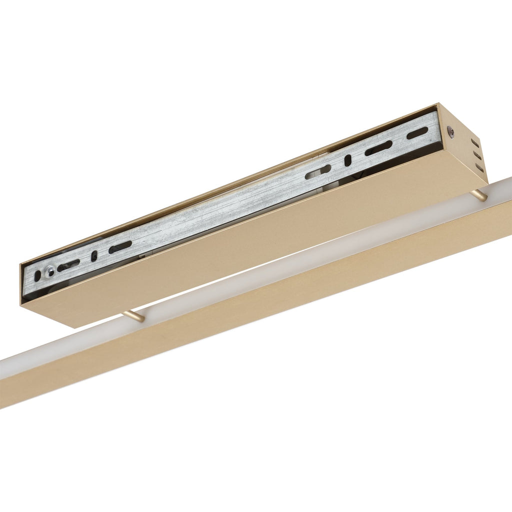 LED taklampe Mylosh dimbar CCT gull 110 cm aluminium sideprofil
