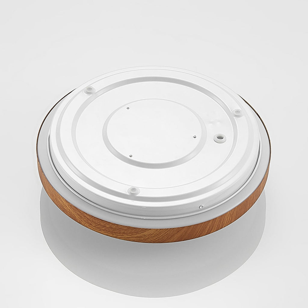 LED taklampe Mynte rund trefarget/hvit detalj av design